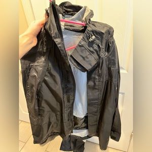 Men’s black North Face rain jacket / coat